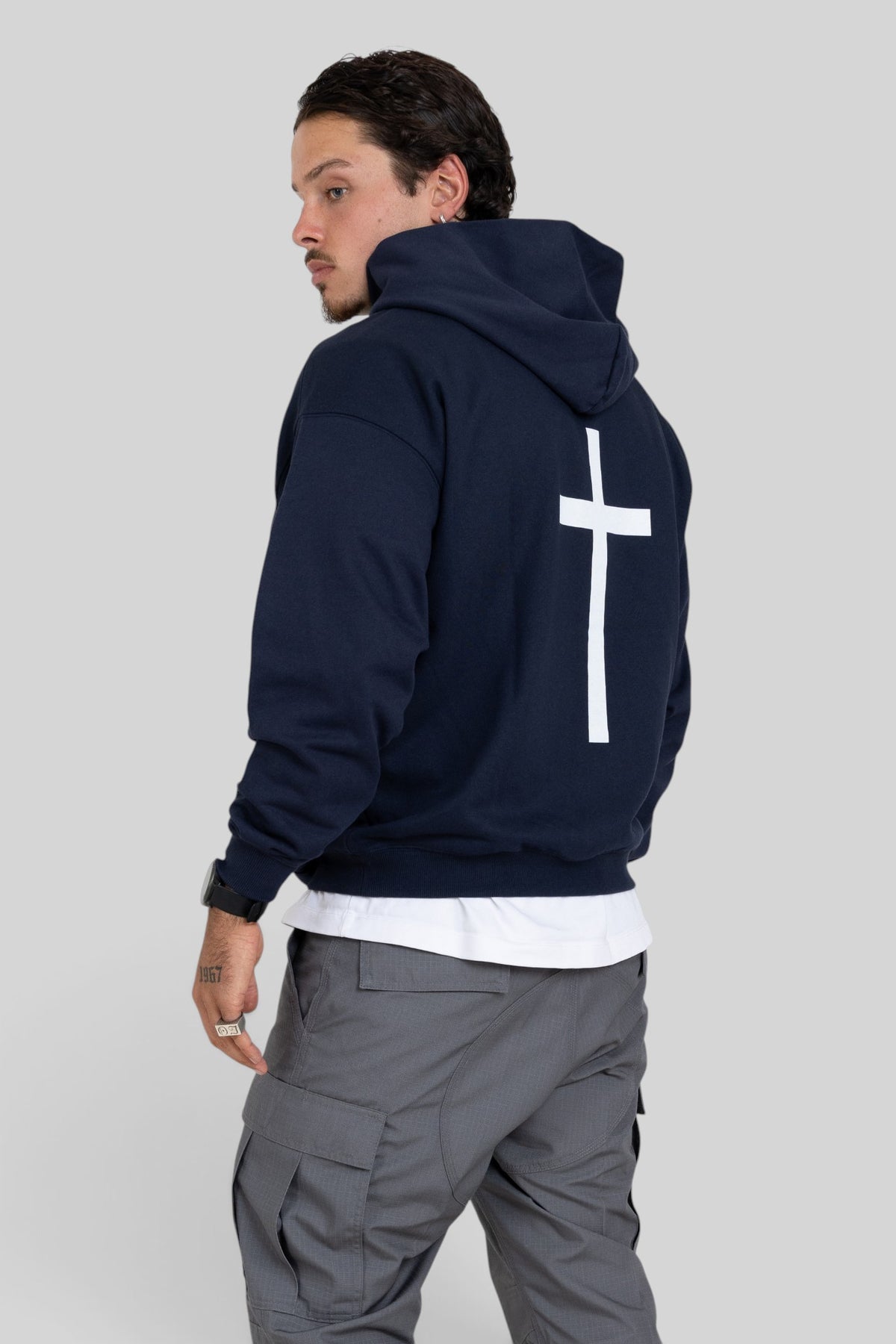 All The Faith Cross Back Heavyweight Hoodie