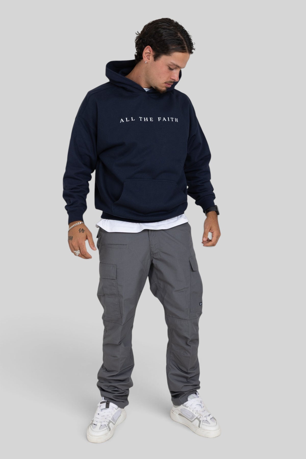 All The Faith Cross Back Heavyweight Hoodie