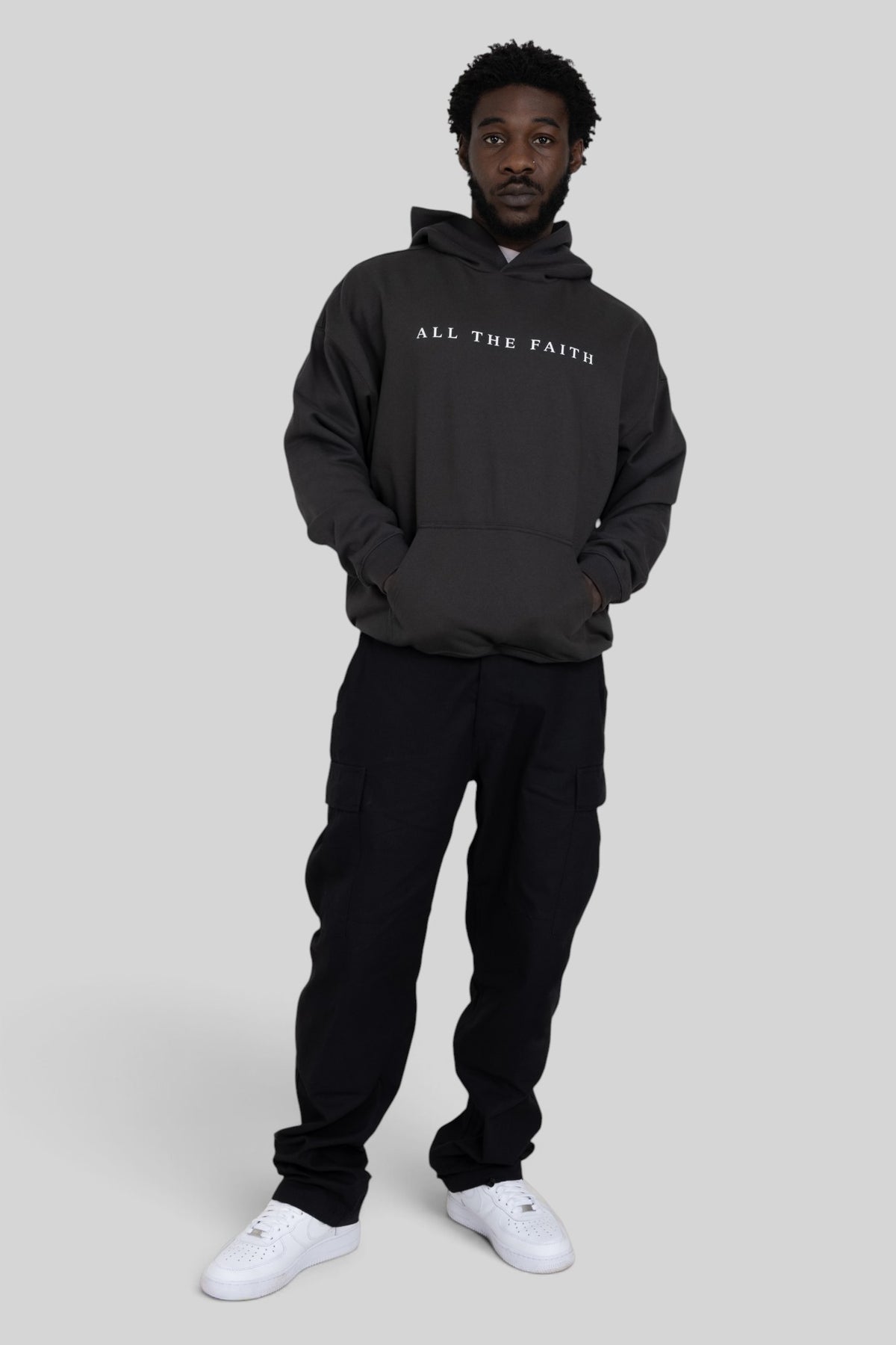 All The Faith Cross Back Heavyweight Hoodie