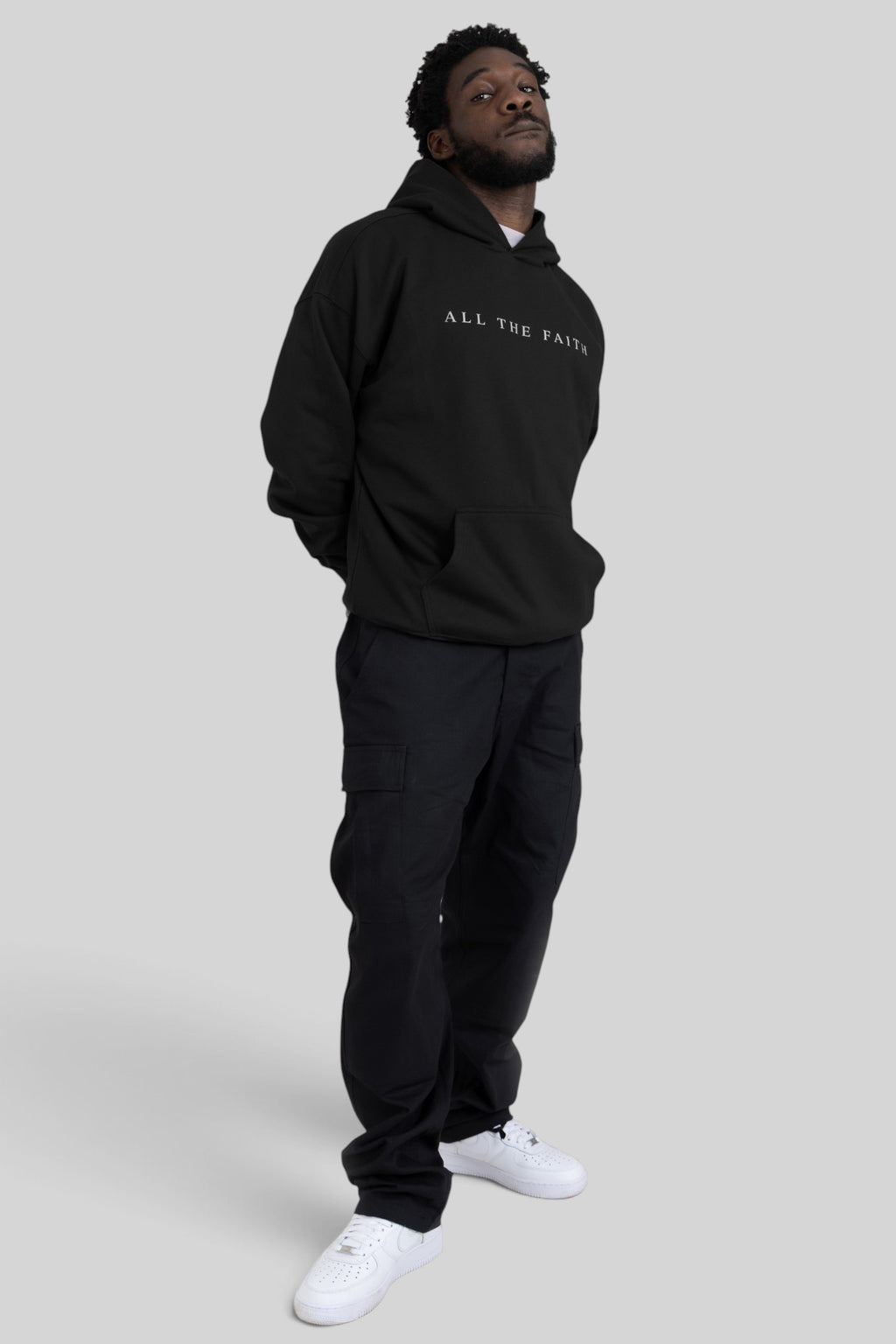 All The Faith Cross Back Heavyweight Hoodie