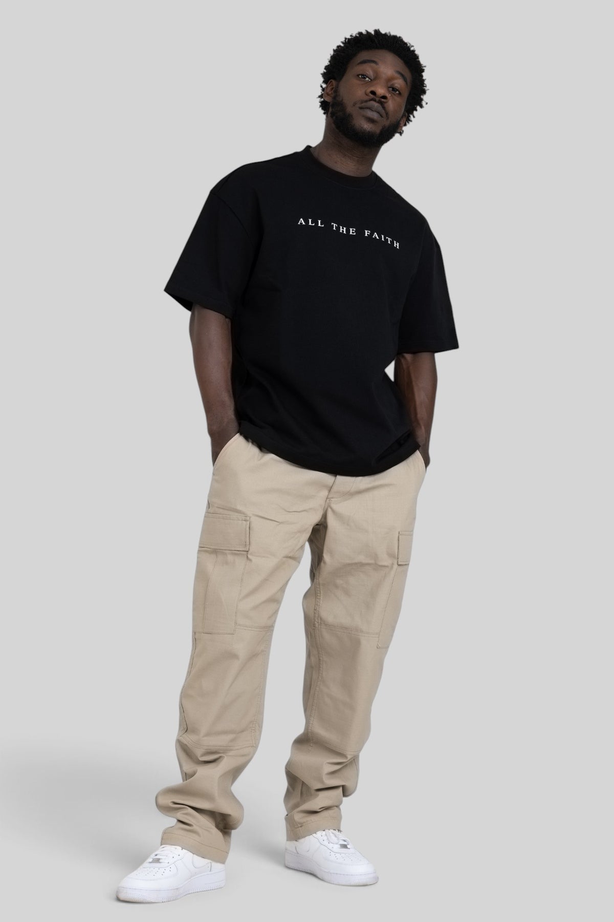 All The Faith Cross Back Oversized T-Shirt