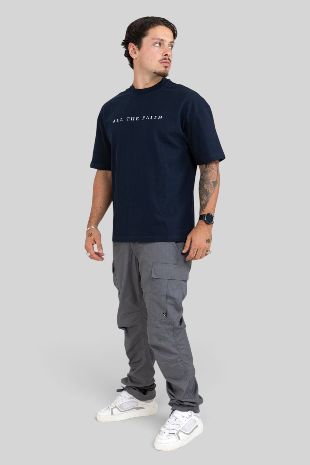 All The Faith Cross Back Oversized T-Shirt