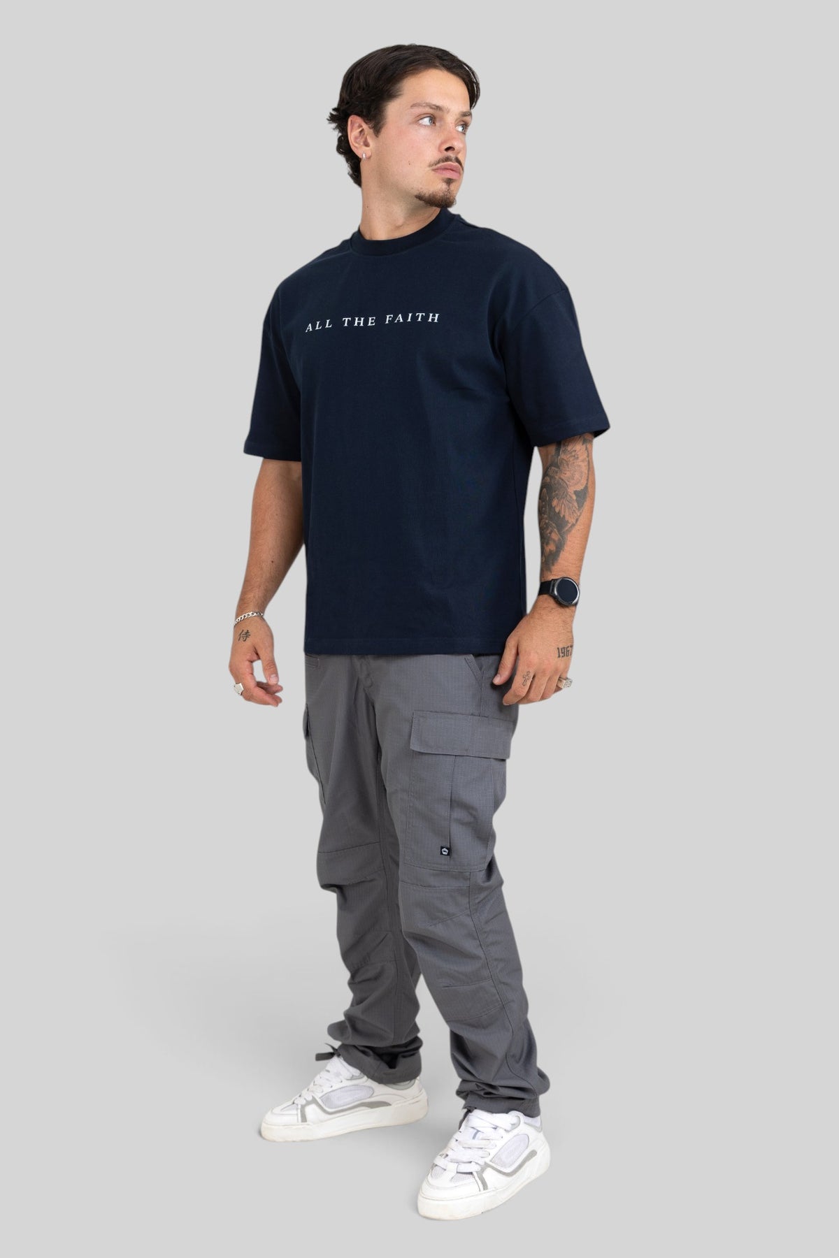 All The Faith Cross Back Oversized T-Shirt