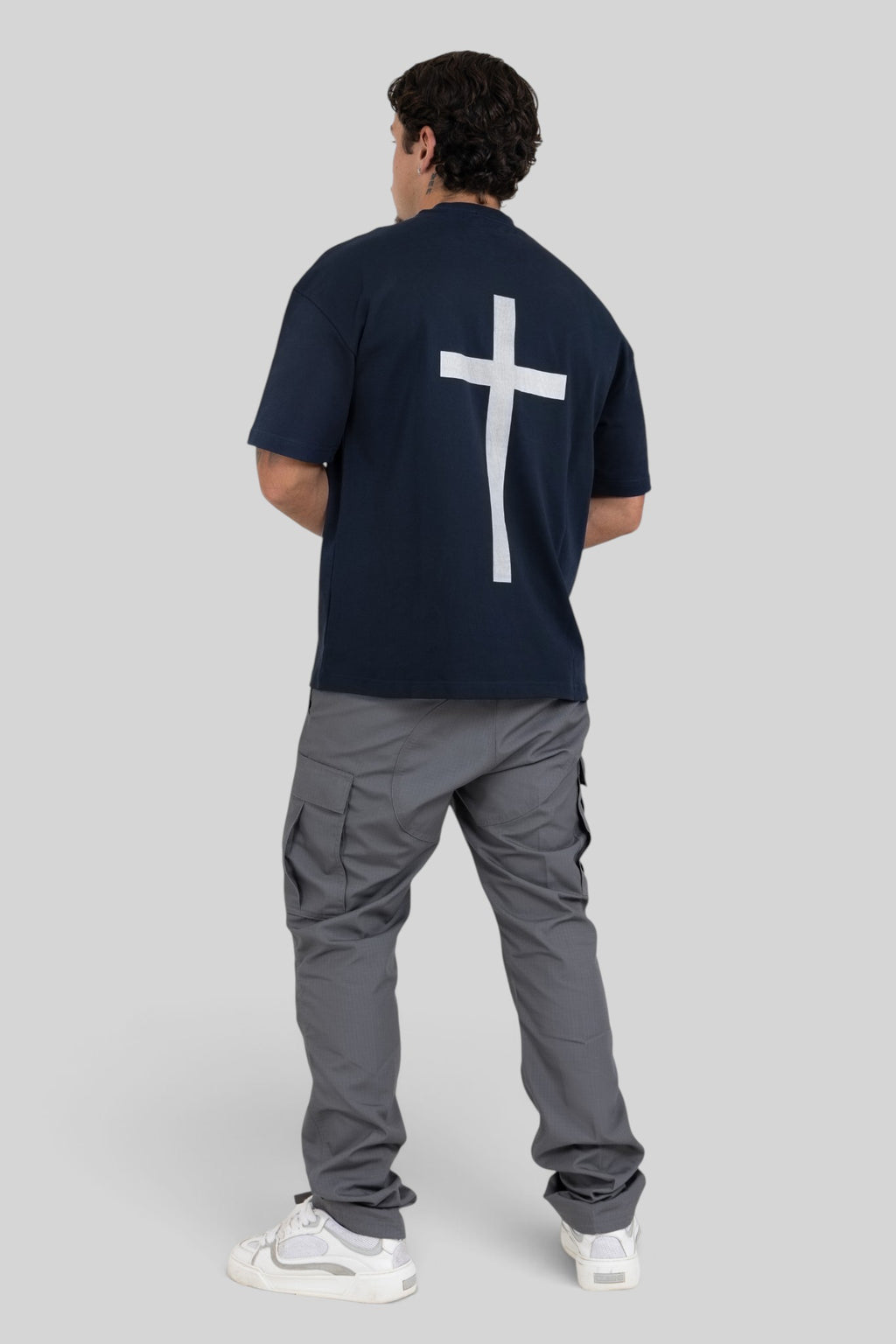 All The Faith Cross Back Oversized T-Shirt