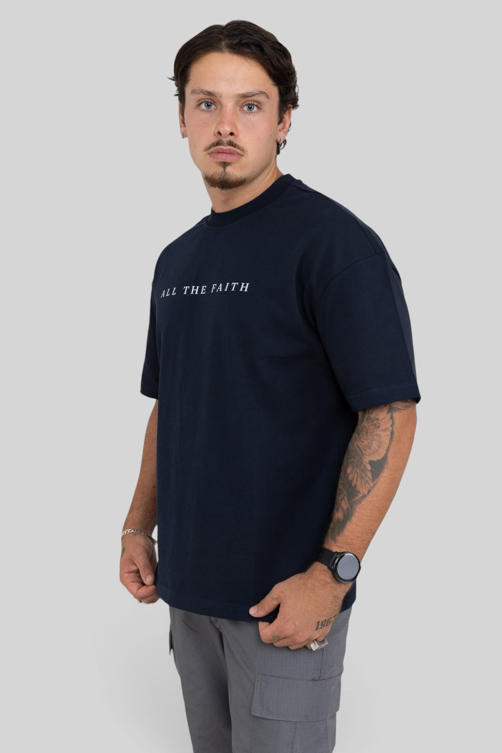 All The Faith Cross Back Oversized T-Shirt
