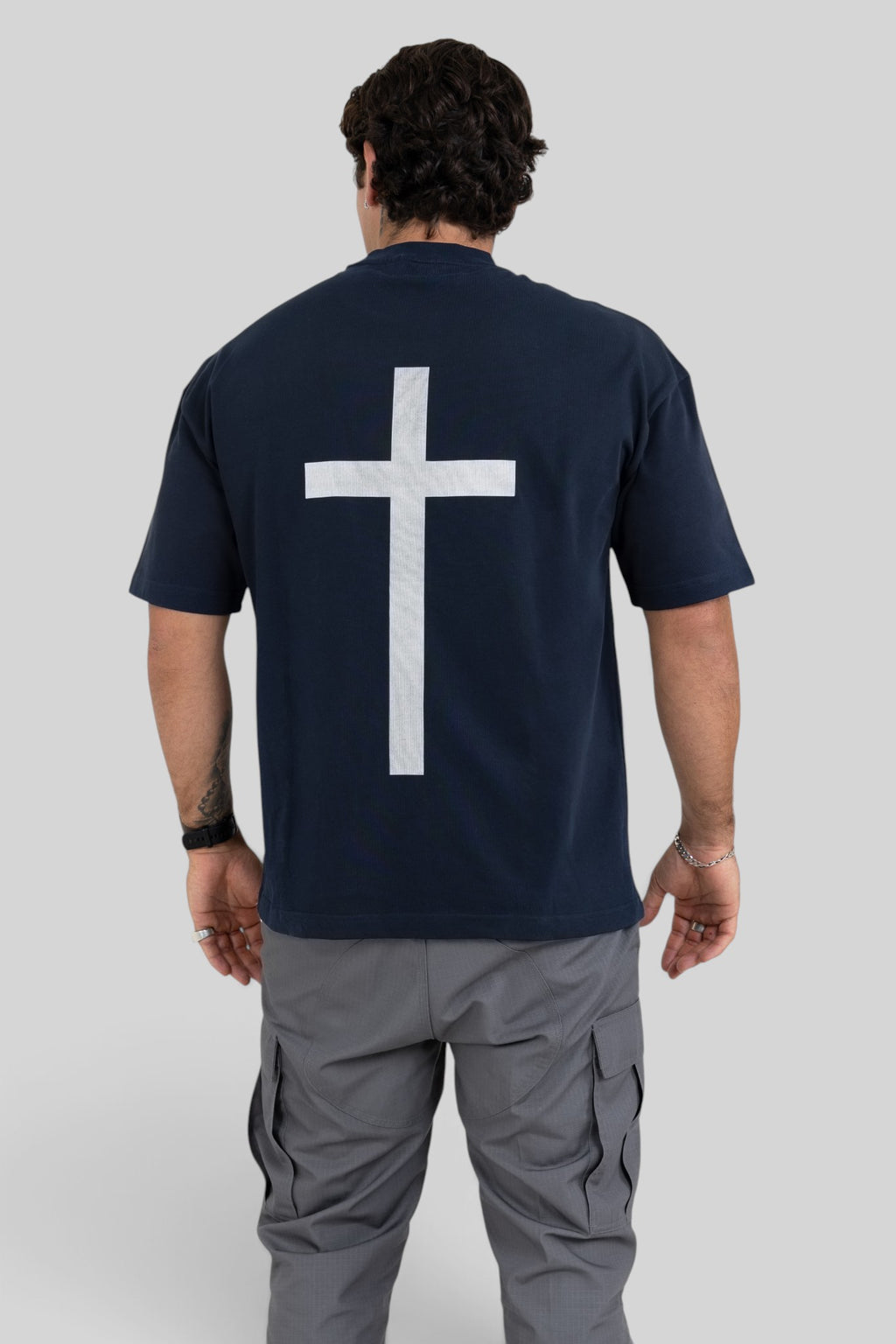 All The Faith Cross Back Oversized T-Shirt
