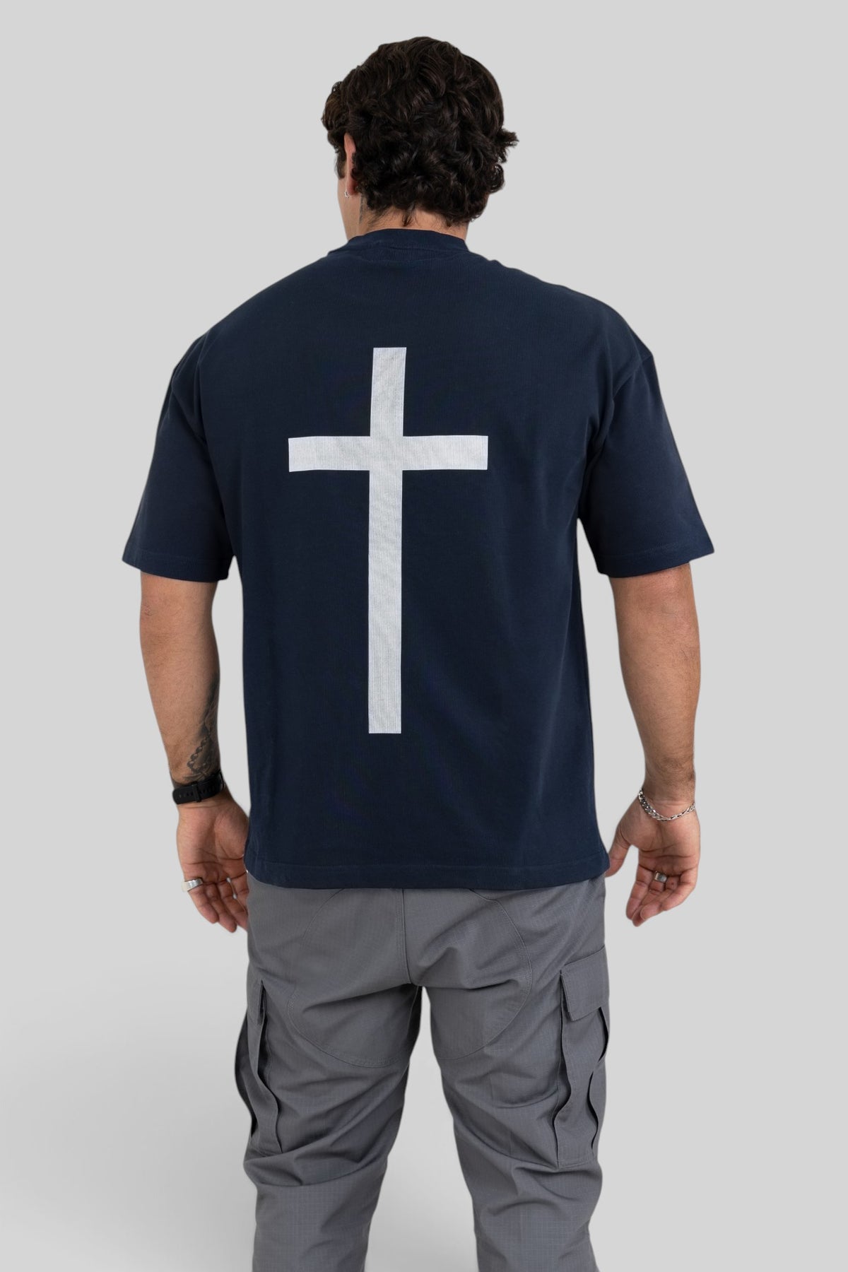 All The Faith Cross Back Oversized T-Shirt