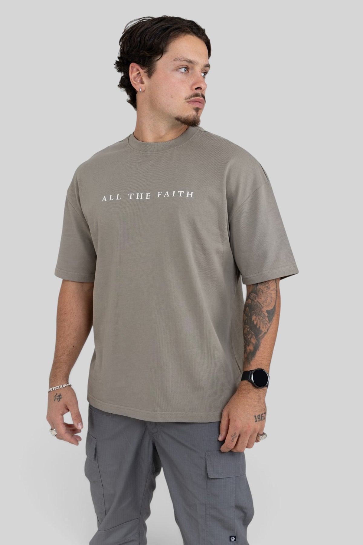 All The Faith Cross Back Oversized T-Shirt
