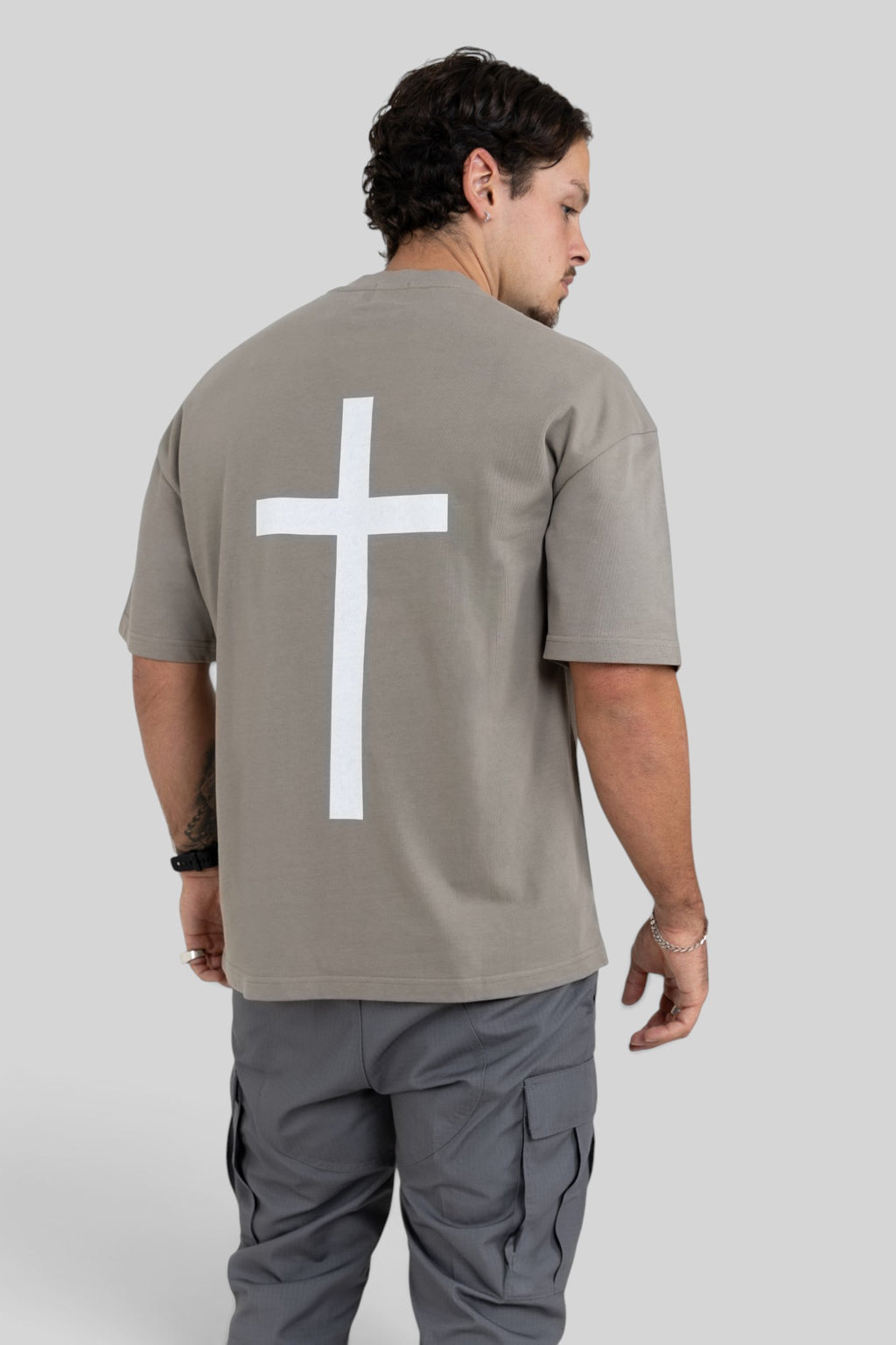 All The Faith Cross Back Oversized T-Shirt