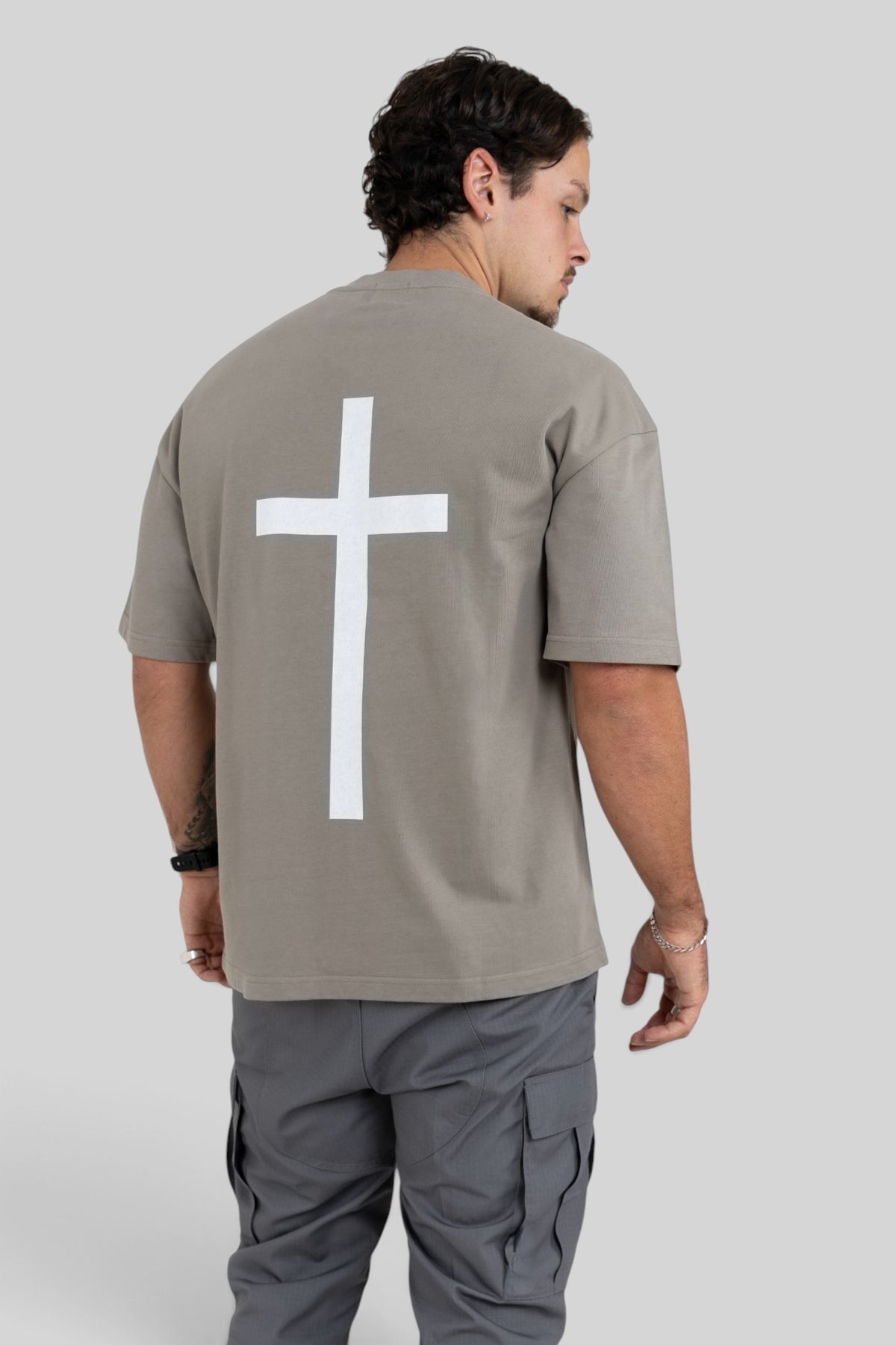 All The Faith Cross Back Oversized T-Shirt