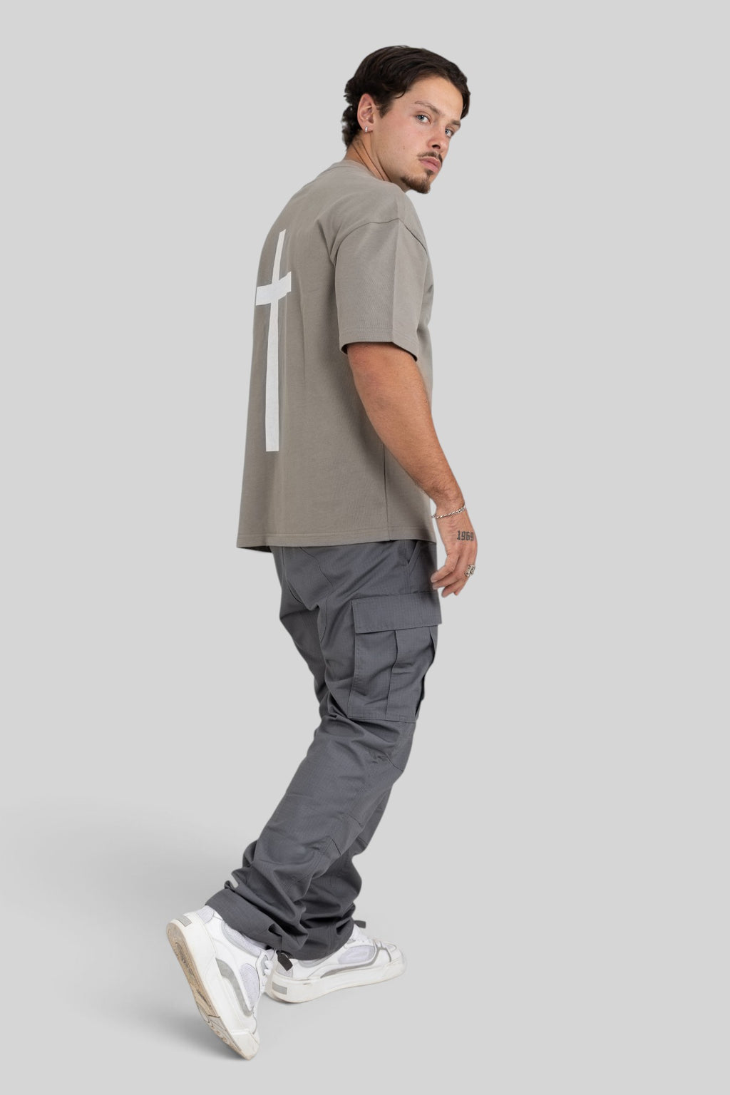 All The Faith Cross Back Oversized T-Shirt