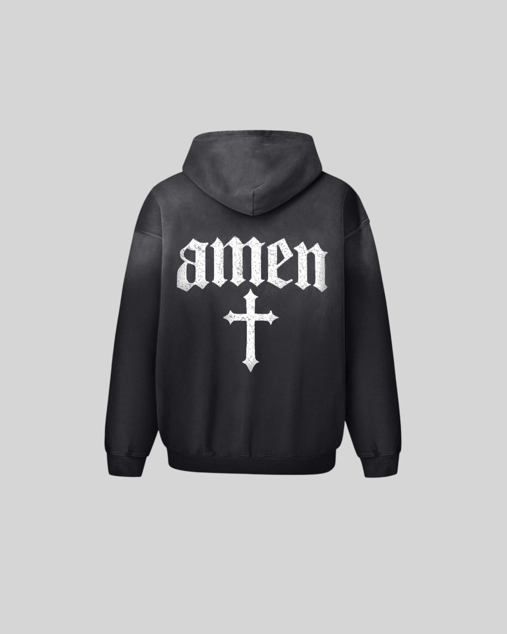 In God We Trust Faded Oversized Hoodie