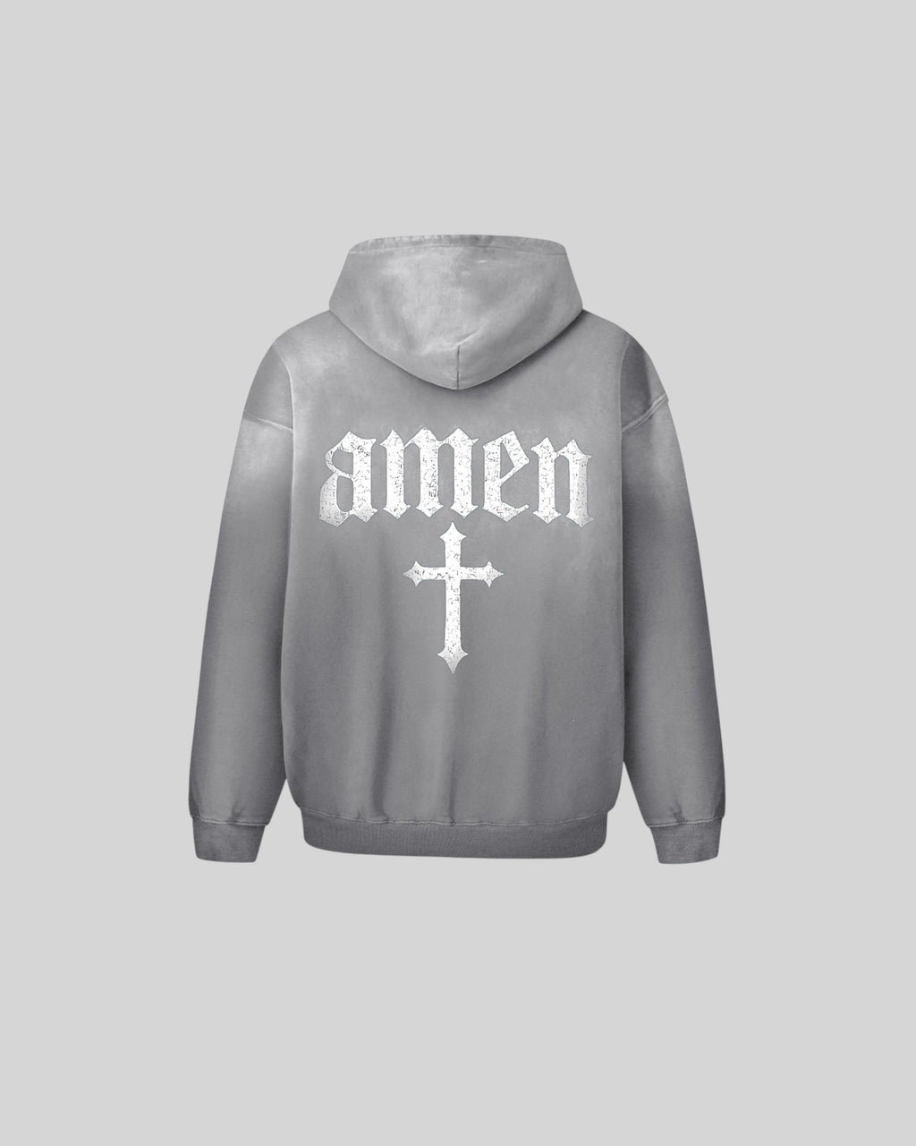 In God We Trust Faded Oversized Hoodie