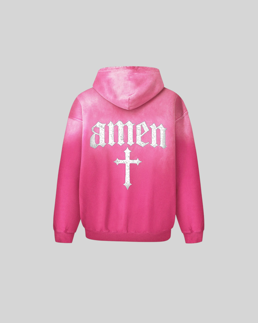 In God We Trust Faded Oversized Hoodie