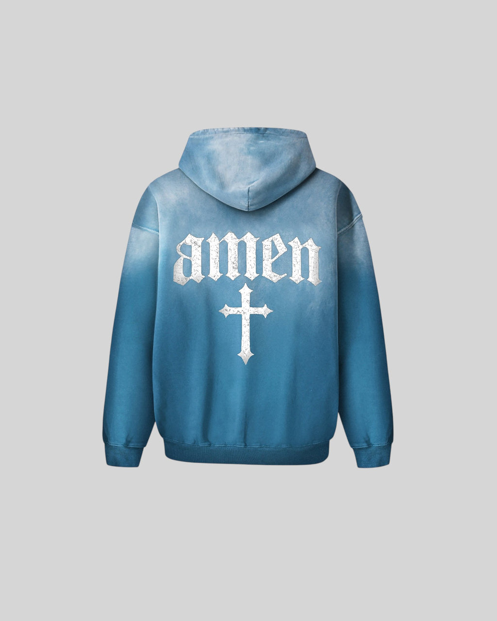 In God We Trust Faded Oversized Hoodie